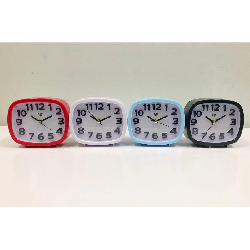 3D Number Alarm Table Clock With Light - 12cm x 10cm x 4cm