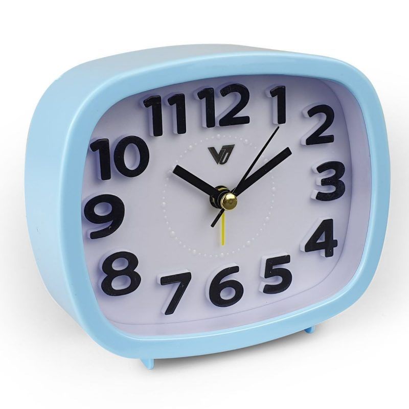 3D Number Alarm Table Clock With Light - 12cm x 10cm x 4cm