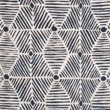 Load image into Gallery viewer, Navy Printed Cotton Slub Cushion Prefilled - 45cm x 45cm x 10cm
