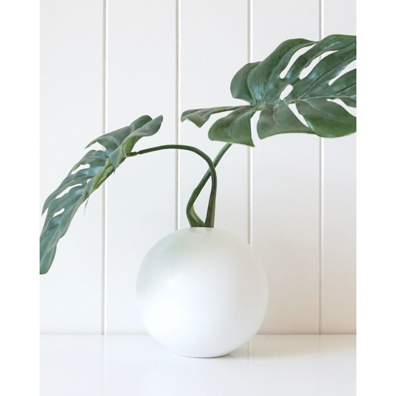 White Sphere Large Vase - 15cm
