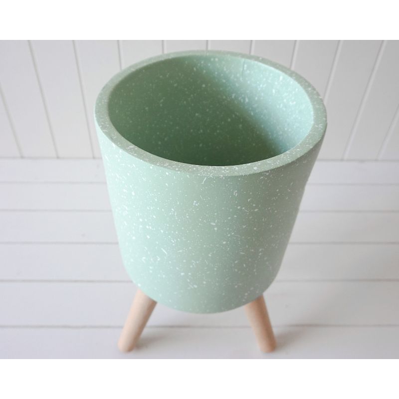 Green Thorpe Pot Planter - 25cm x 47cm x 25cm