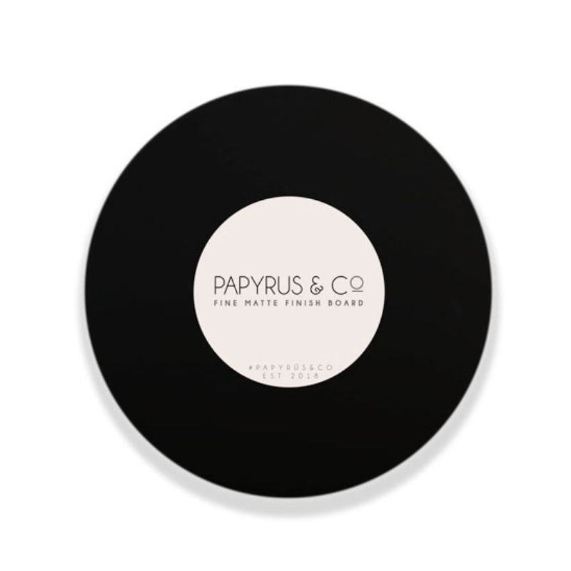 Matte Black Round Masonite Cake Board - 20.3cm