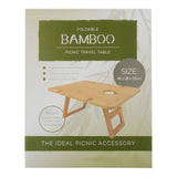 Load image into Gallery viewer, Bamboo Foldable Travel Picnic Table - 48cmx 38cm x 25cm