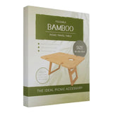 Load image into Gallery viewer, Bamboo Foldable Travel Picnic Table - 48cmx 38cm x 25cm