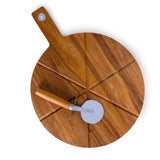 Load image into Gallery viewer, 2 Piece Acacia Wood Pizza Board With Cutter