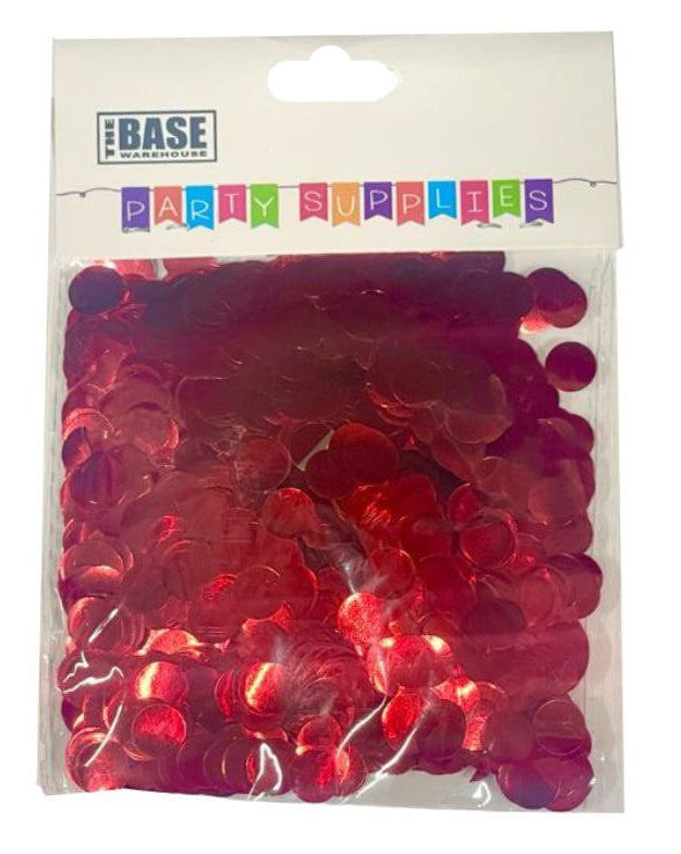 Red 2cm Foil Confetti - 20g