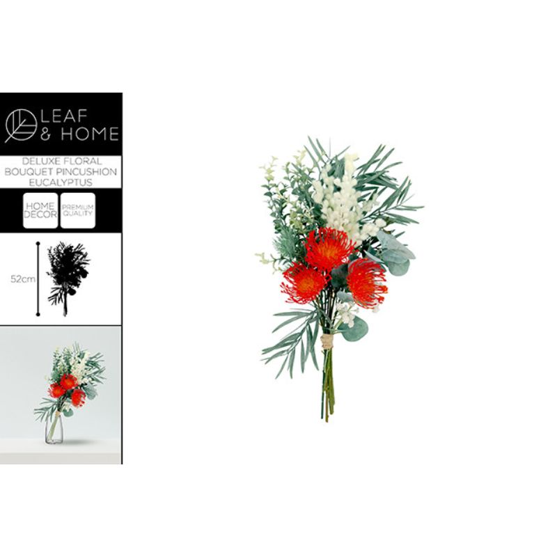 Pincushion Eucalyptus Deluxe Floral Bouquet - 52cm