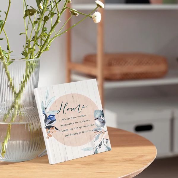 Wren House Sentiment Plaque - 12cm x 15cm