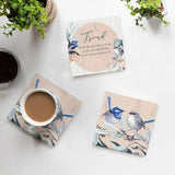 Load image into Gallery viewer, 4 Pack Wren Ceramic Birds Coaster Gift Box - 10cm x 10cm