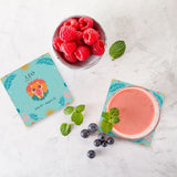 Load image into Gallery viewer, 4 Pack Ceramic Zodiac Leo Coaster Gift Box