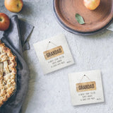 Load image into Gallery viewer, Set of 4 Fathers Day Vintage 9 Square Ceramic Coasters - 10cm x 10cm