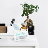 Load image into Gallery viewer, Elliot Turtle Love Sentiment Plaque - 12cm x 15cm
