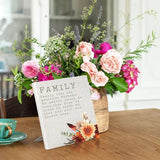 Load image into Gallery viewer, Cinnamon Family Sentiment Plaque - 12cm x 15cm