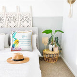 Load image into Gallery viewer, Colourful Bird Home Cushion - 45cm x 45cm