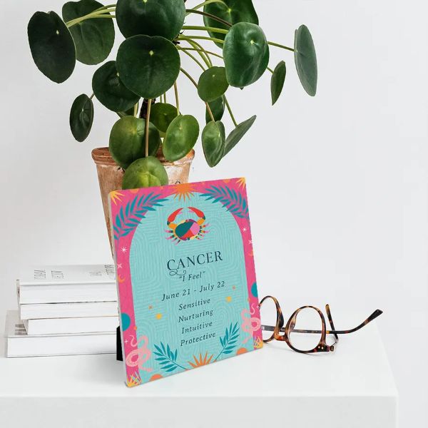 Zodiac Ceramic Taurus Sentiment Plaque - 12cm x 14cm