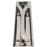 Load image into Gallery viewer, White Suspenders