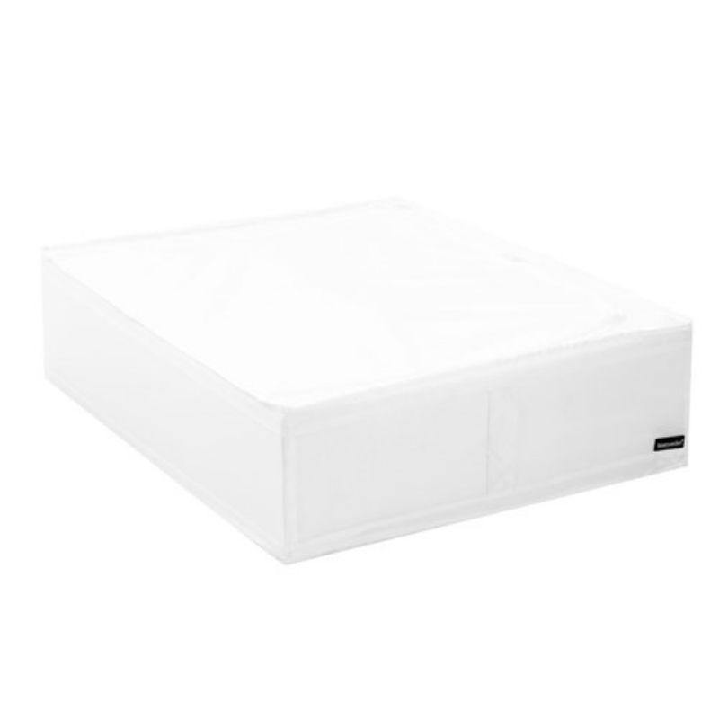 White Kloset Storage Chest with Zipper - 69cm x 55cm x 19cm - The Base Warehouse