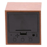 Load image into Gallery viewer, Brown LED Wooden Cube Table Clock - 6cm x 6cm x 6cm
