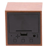 Load image into Gallery viewer, Brown LED Wooden Cube Table Clock - 6cm x 6cm x 6cm