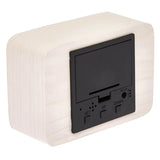 Load image into Gallery viewer, White Wooden Cuboids LED Table Clock - 10cm x 7cm x 4.3cm
