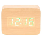 Load image into Gallery viewer, Wooden Cuboids LED Table Clock
