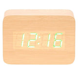 Load image into Gallery viewer, Wooden Cuboids LED Table Clock
