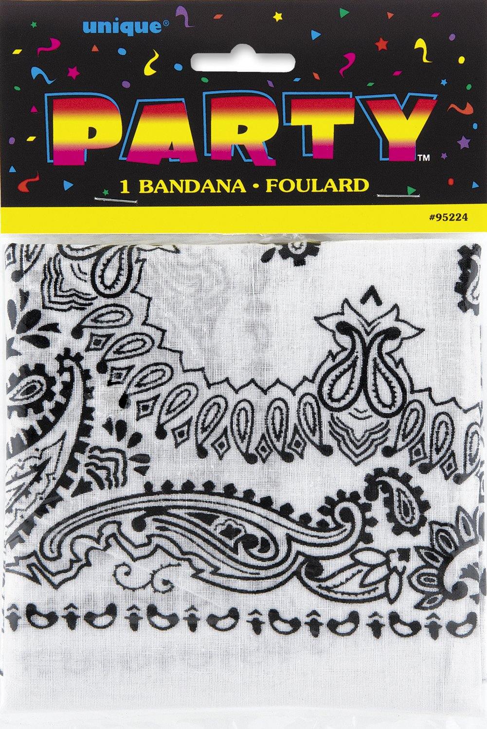 White Paisley Bandanna - The Base Warehouse