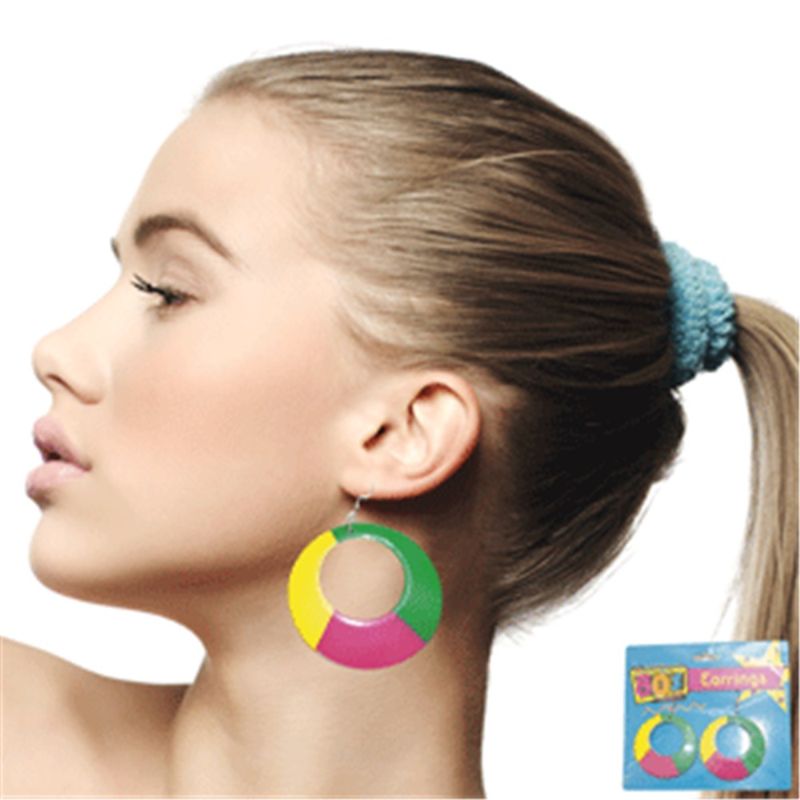 80s Multi Colour Earrings