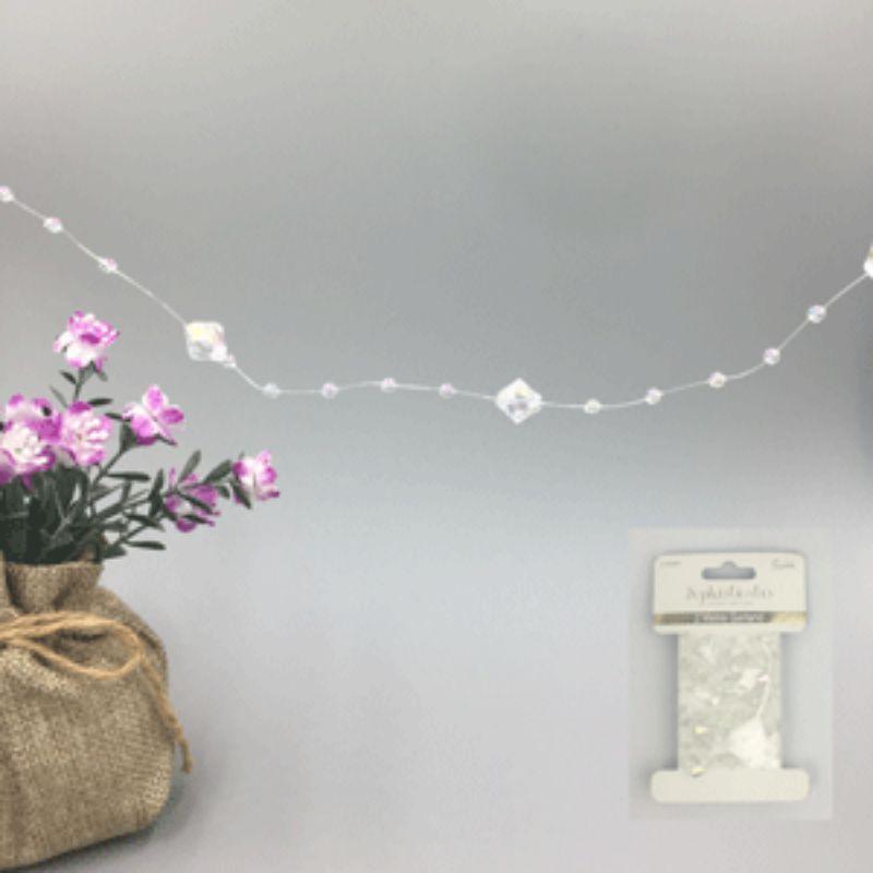 White Bead Garland - 2m