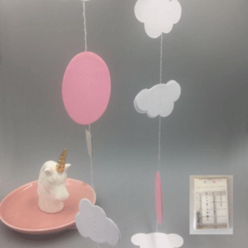 Luxe Pink Hot Air Balloon Garland - 2.5m