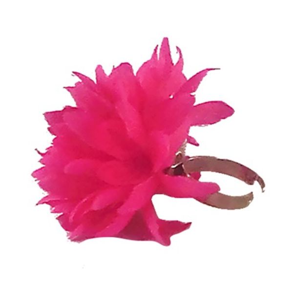 Hot Pink Neon Flower Ring