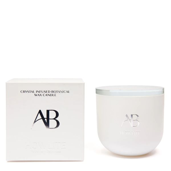 Howlite Crystal Infused Botanical Candle - 340g