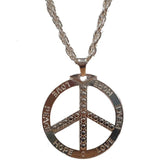 Load image into Gallery viewer, Peace Heavy Metal Silver Necklace