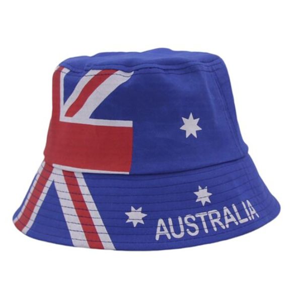 Adult Blue Aussie Flag Australia Day Bucket Hat