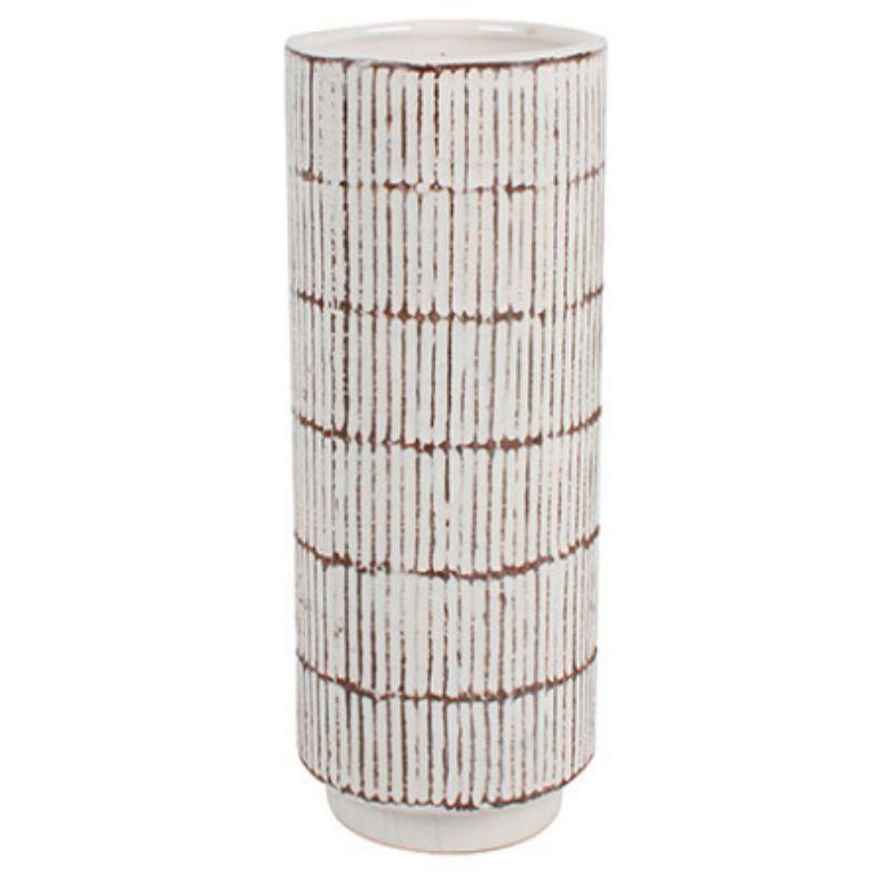 Flint Ceramic Vase - 21cm x 9cm - The Base Warehouse