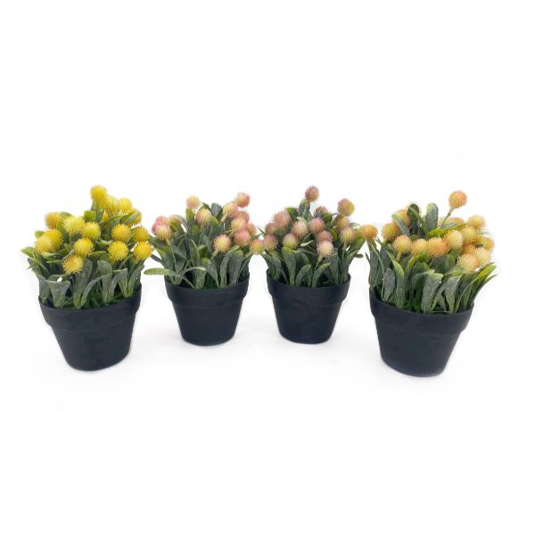 Artificial Protea In A Pot - 20cm