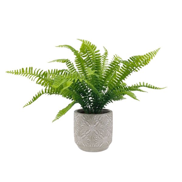 Artificial Fern In Ceramic Pot - 43cm