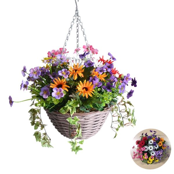 Artificial Hanging Floral Arrangement - 41cm x 55cm