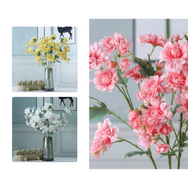 Artificial 5 Head Peony - 63cm