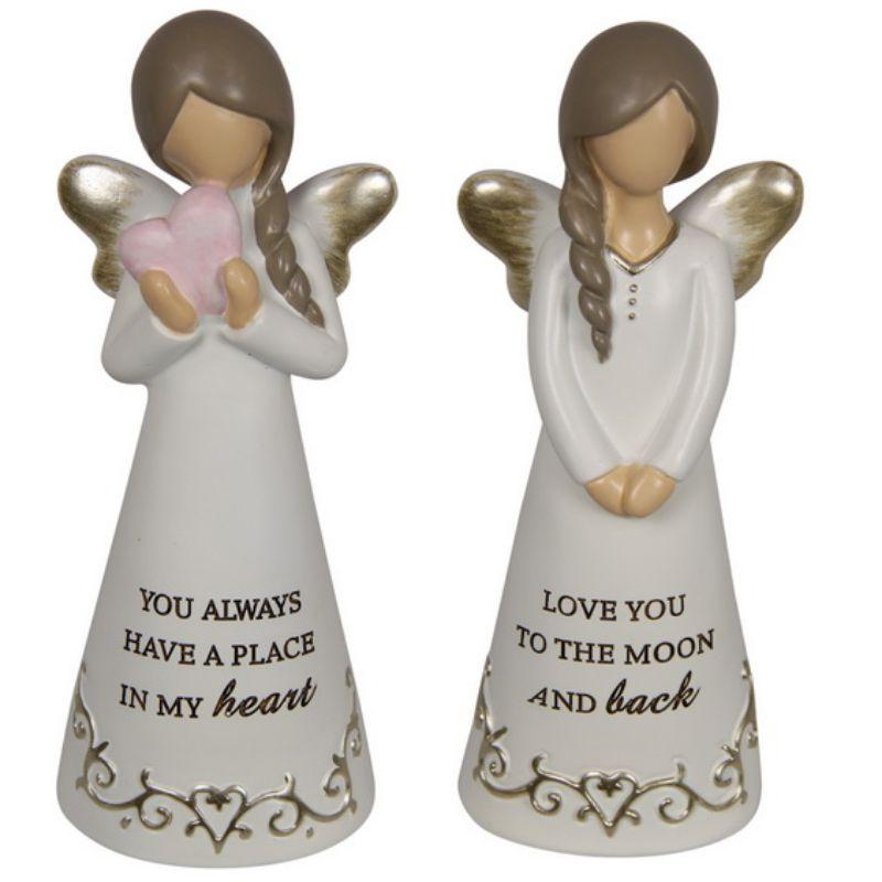 Angel with Inspirational Wording - 20cm