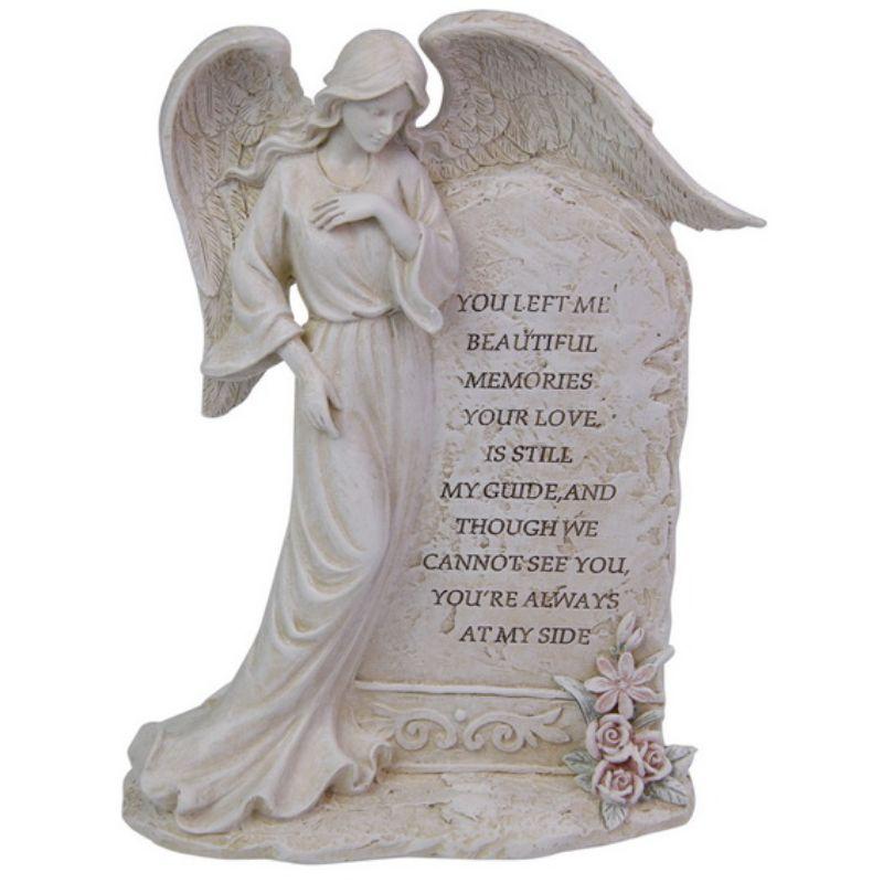 Standing Inspirational Angel Plaque - 22cm