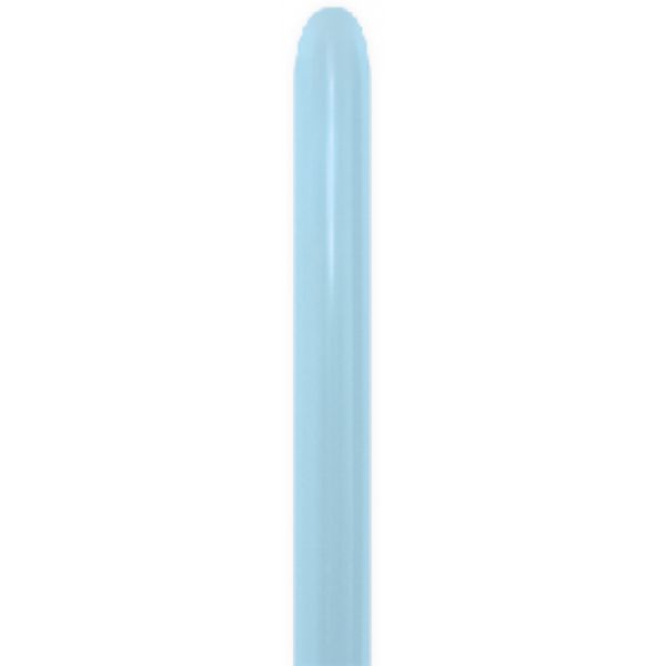 50 Pack 260s Satin Blue Modelling Latex Balloon - 5cm x 152cm