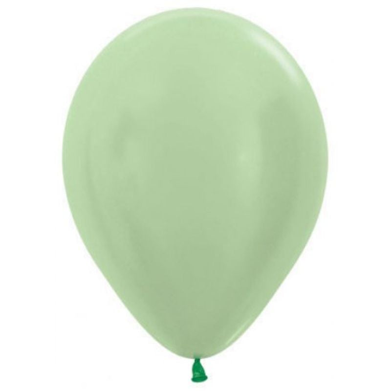 Satin Green Sempertex Balloon - 12cm
