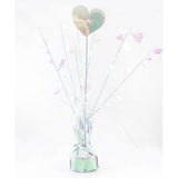 Load image into Gallery viewer, Heart Iridescent White Centrepiece Weight - 165g
