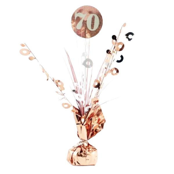 70 Rose Gold & White Centrepiece Weight - 165g