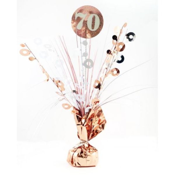 70 Rose Gold & White Centrepiece Weight - 165g