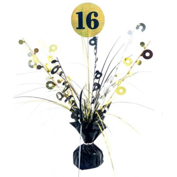 16 Black & Gold Centrepiece Weight - 165g