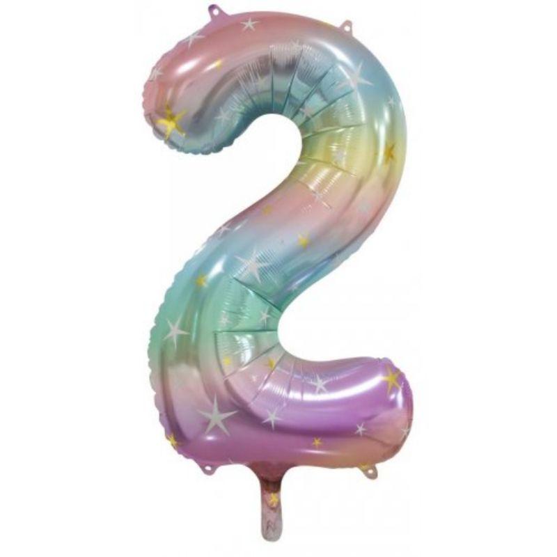 Pastel Rainbow #2 Foil Balloon - 86cm