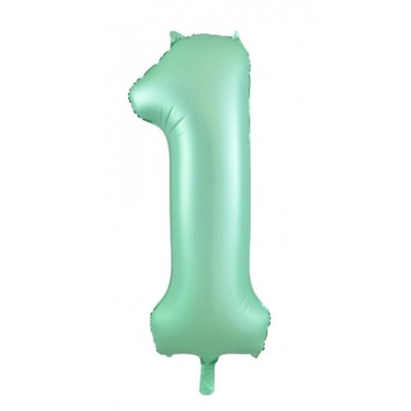 Matt Pastel Mint Decrotex Foil Balloon #1 - 86cm