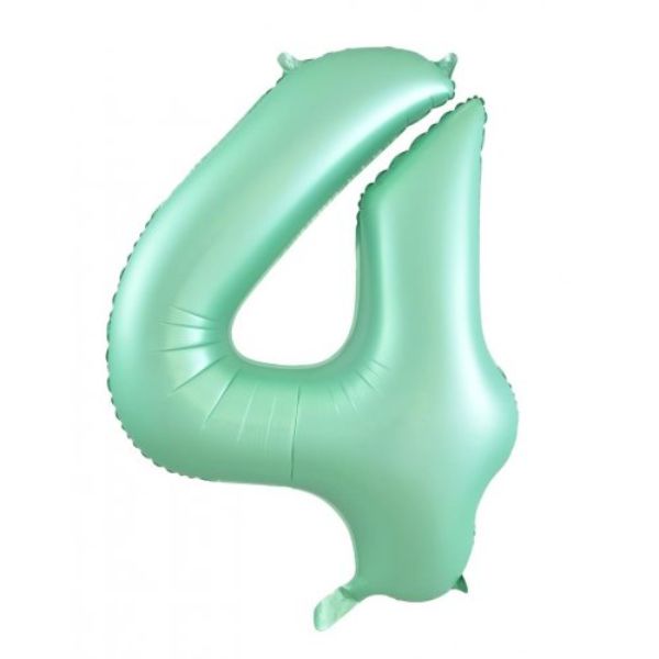 Matt Pastel Mint Decrotex Foil Balloon #4 - 86cm